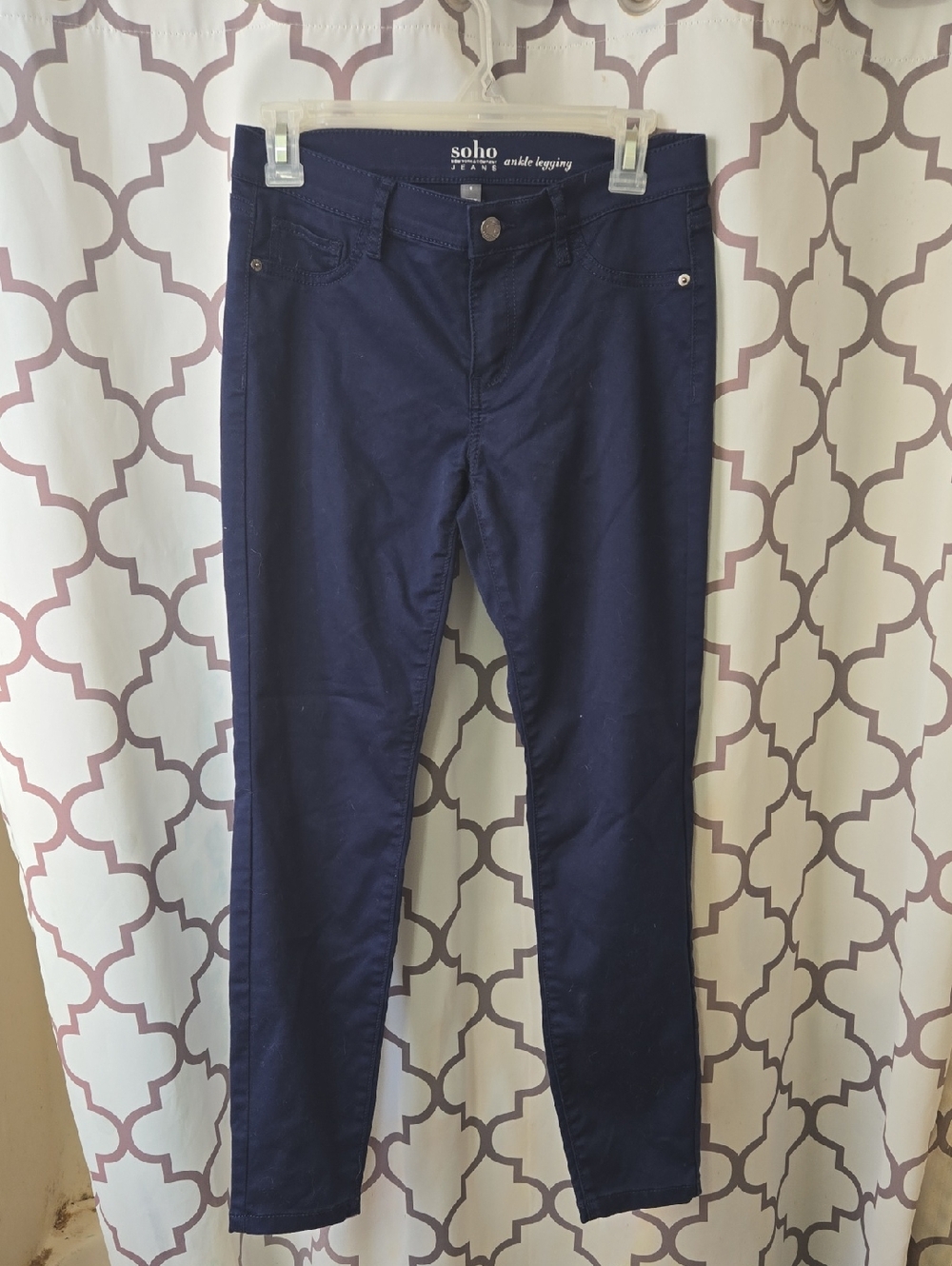 Soho Dark Navy Skinny Ankle Jeggings